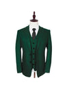 Forest Green Herringbone Tweed Suit Fabric Samples