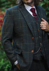 Peaky Green With Yellow & Red Windowpane Tweed 2 Piece Suit