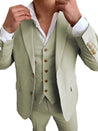 Mediterranean Sage 2 Piece Linen Suit