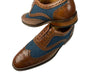 Blinder Blue Estate With Brown Leather Brogue Men's Tweed Shoe
