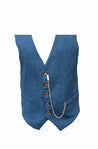 Blinder Blue Estate Herringbone Tweed Vest