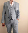 2 Piece Saint Ledger Grey Linen Suit (Pre order)