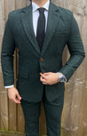 Forest Green 3 Piece Tweed Mens Suit