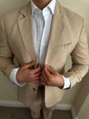 Linen Sand Brown/Beige Jacket