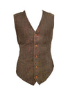 Brown Estate Herringbone Tweed Vest