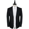 Black Herringbone Tweed Jacket