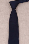 Navy Knitted Tie