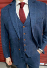 Blinder Blue Estate Herringbone Tweed 3 Piece Suit