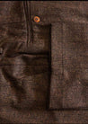 Brown Estate Tweed Pants