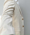 3 Piece Linen Cream Suit