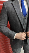 Blinder Grey 3 Piece Tweed Suit